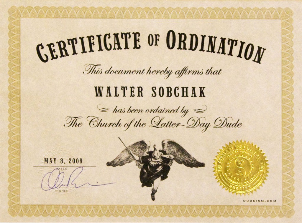 ordination-certificate